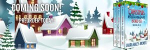 Festive boxed set of billionaire romance books, perfect for a sweet Christmas escape in July.